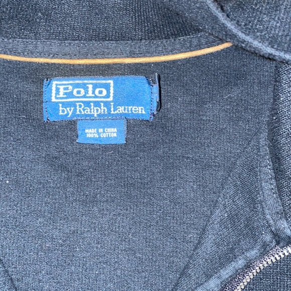 Black Ralph Lauren 1/4 zip XXL - Picture 2 of 3